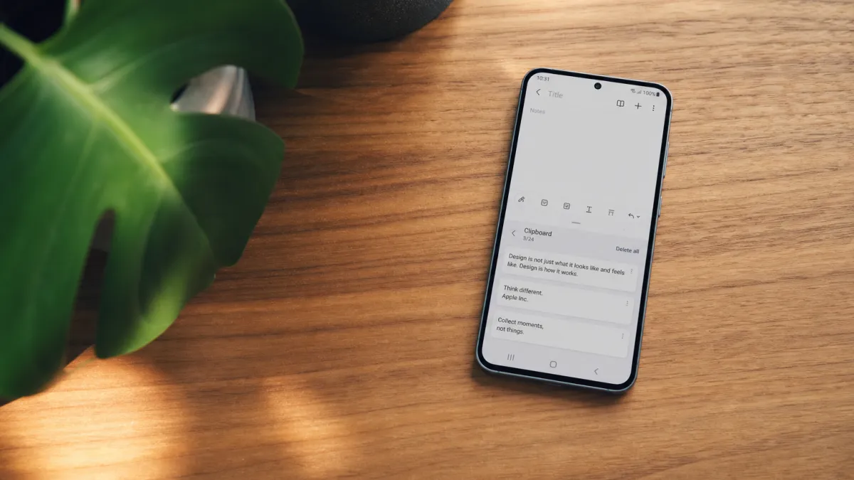 Comment accéder et gérer le presse-papier Samsung ?
