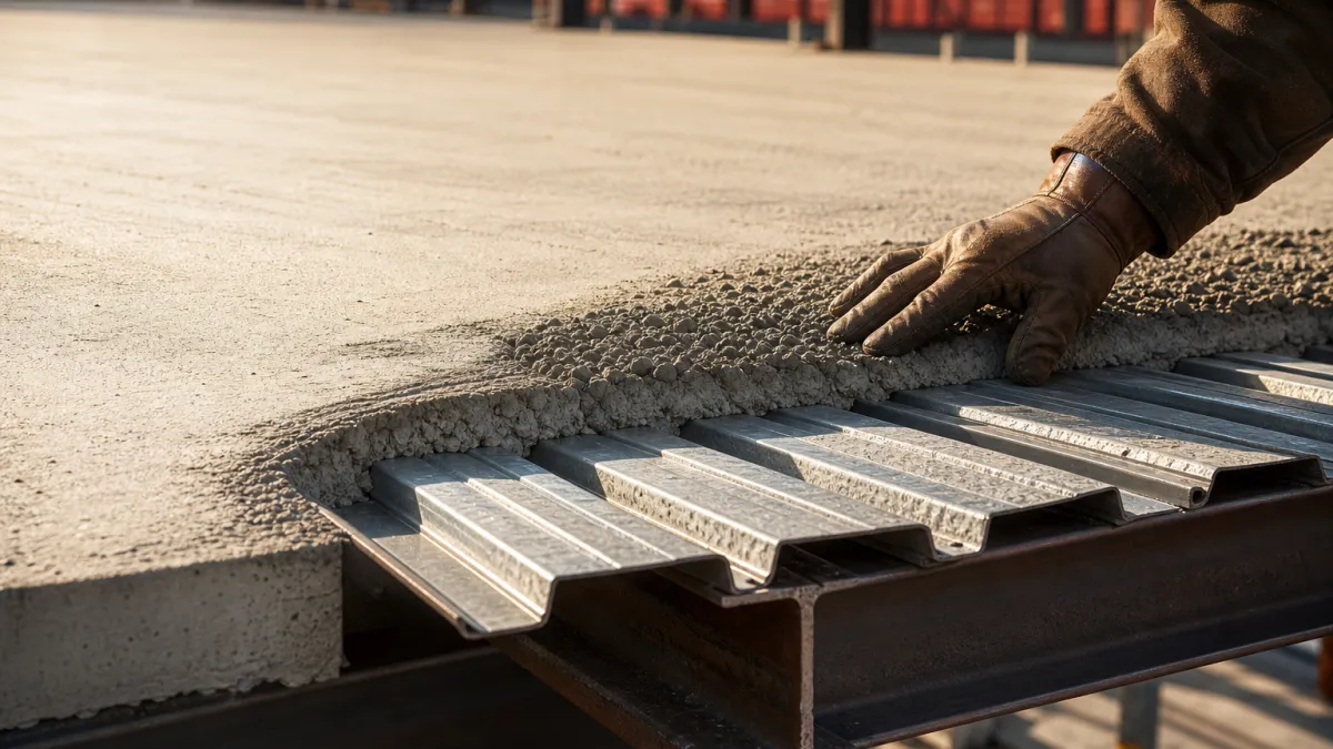 Plancher collaborant sur structure métallique : guide complet